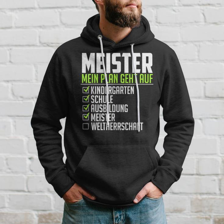 Meister Saying World Therrschaft Graduation Meister Kapuzenpullover Geschenke für Ihn