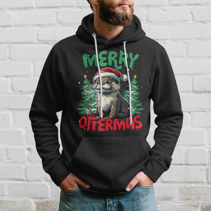 Merry Ottermas Otter Christmas Kapuzenpullover Geschenke für Ihn