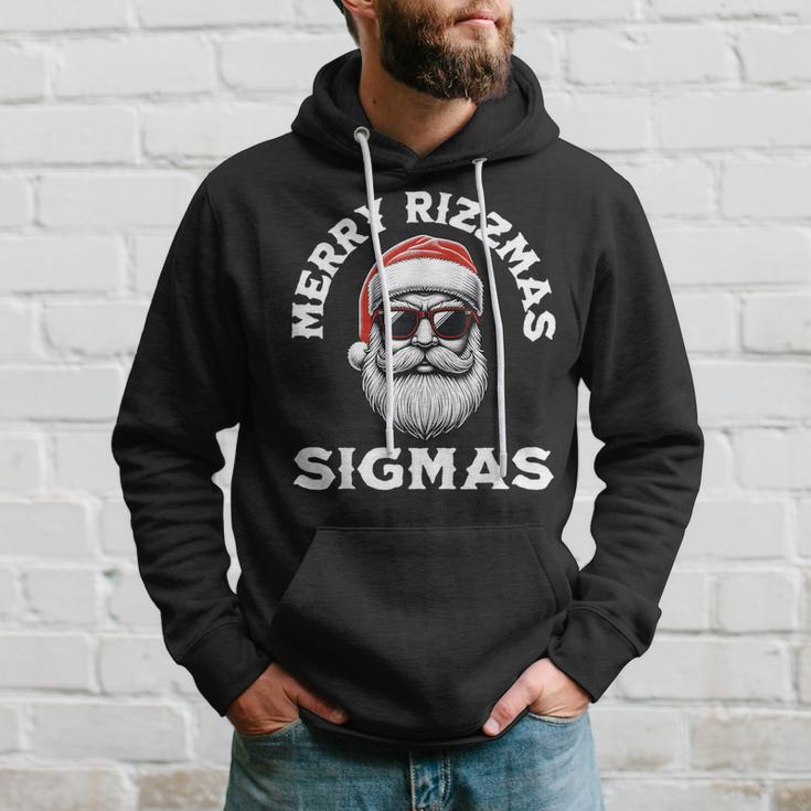 Merry Rizzmas Sigmas Rizz Christmas Santa N Gen Alpha Kapuzenpullover Geschenke für Ihn