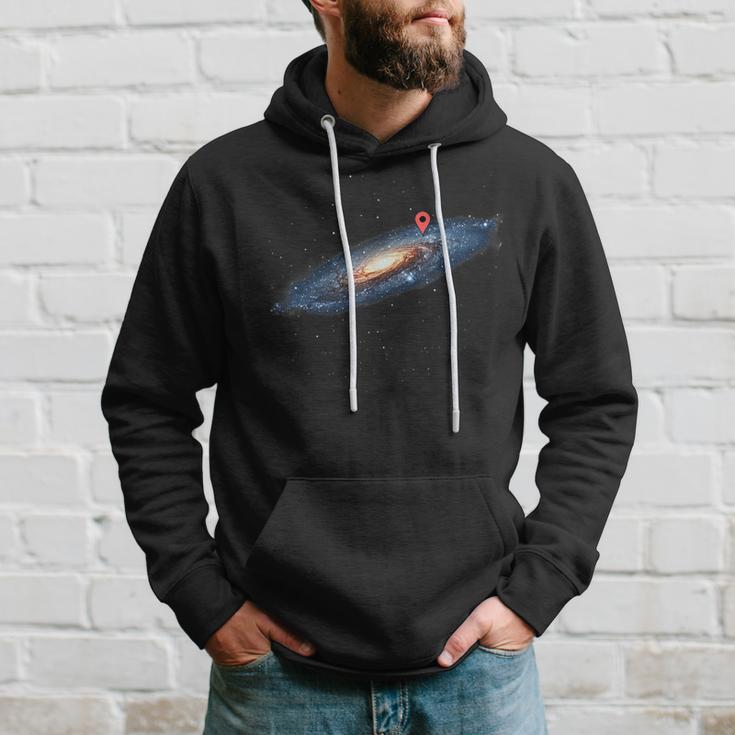 Milky Way Galaxy Universe Location Pin Space Cosmic Kapuzenpullover Geschenke für Ihn