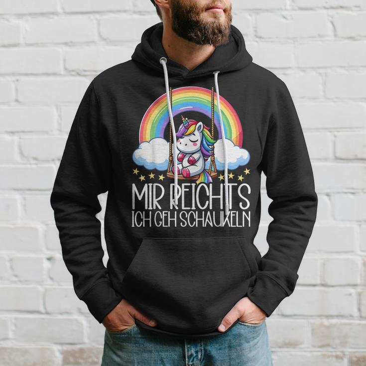 Mir Reichts Ich Geh Schaukeln Unicorn Partner Look Kapuzenpullover Geschenke für Ihn