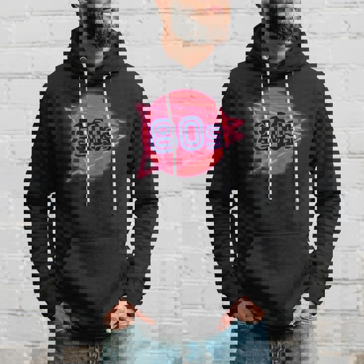 Nacido En Los Años 80 Neon Light Disco Música Cumpleaños Punk Music Sudadera Regalos para él