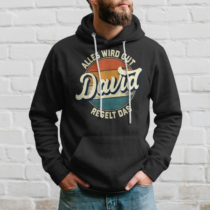 Name David Alles Wird Gut David Regelt Das S Kapuzenpullover Geschenke für Ihn