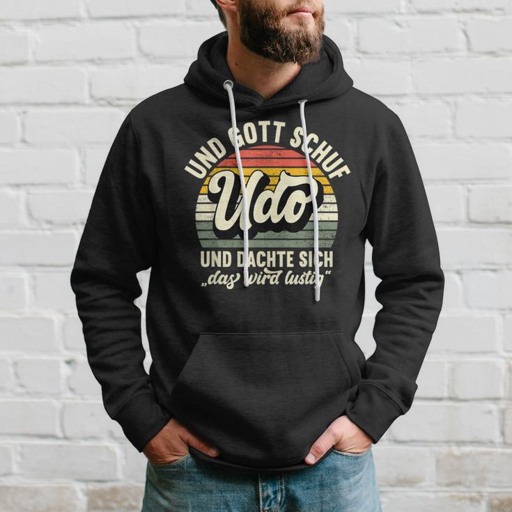 Name Udo Slogan And Gott Schuf Udo S Kapuzenpullover Geschenke für Ihn