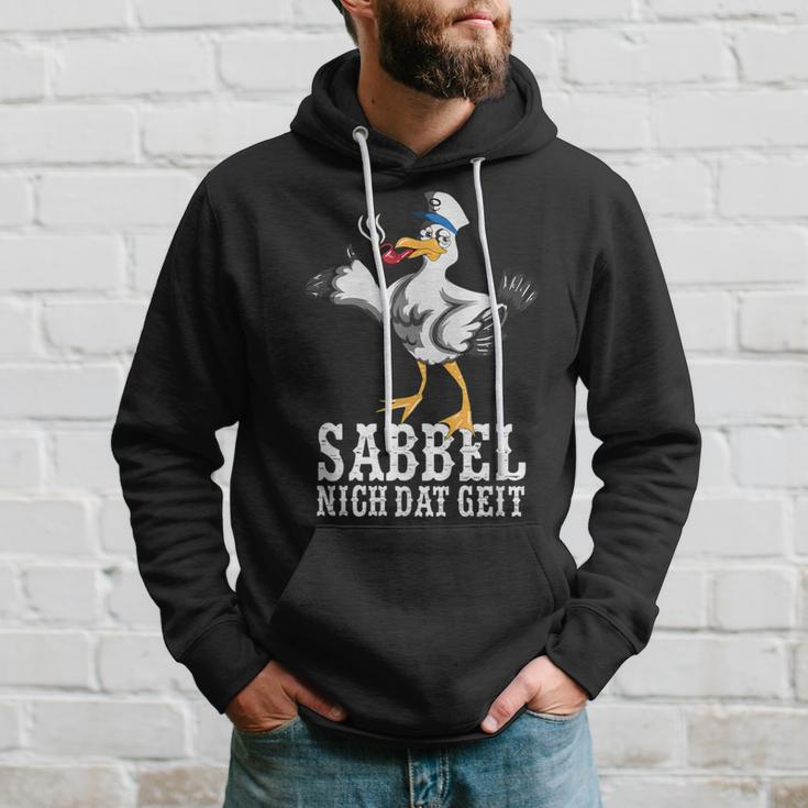 With North German Seagull Plattdeutsch Norden Kapuzenpullover Geschenke für Ihn