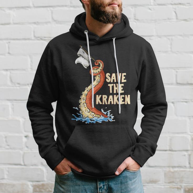 Octopus Save The Kraken Kapuzenpullover Geschenke für Ihn