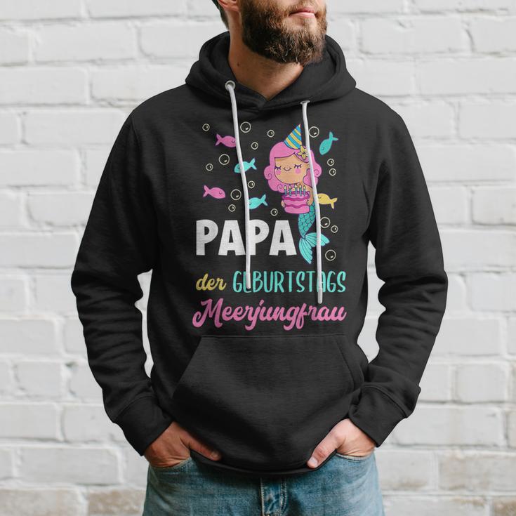 Papa The Birthday Mermaid Birthday Kapuzenpullover Geschenke für Ihn