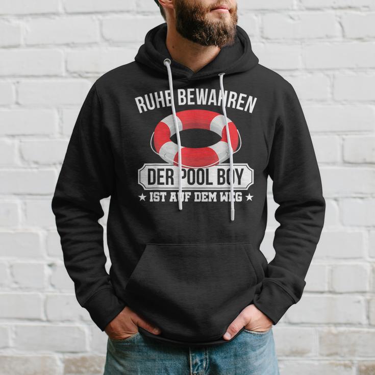 Quiet Keep The Pool Boy Lifeguard Pool Boy Kapuzenpullover Geschenke für Ihn