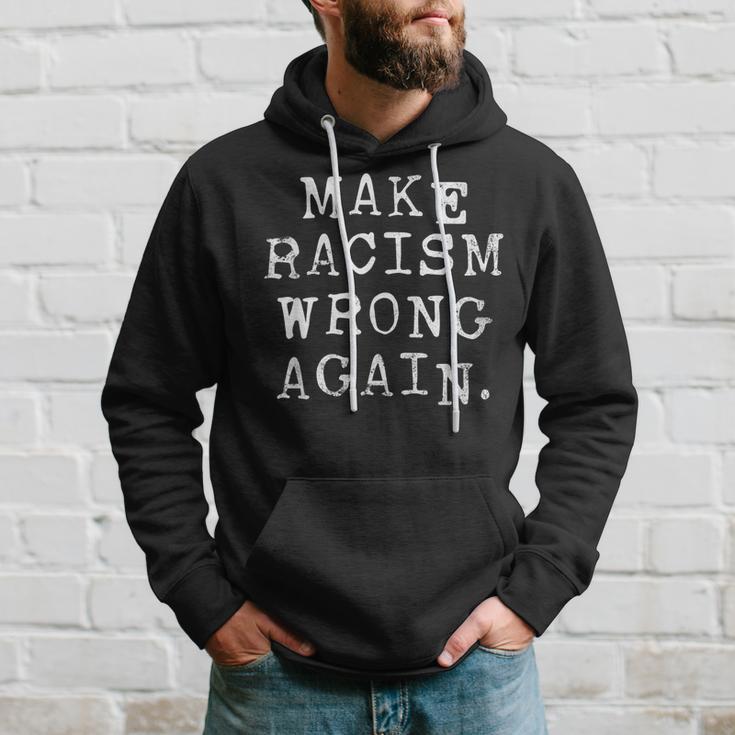 Make Racism Wrong Again Political Anti Trump Kapuzenpullover Geschenke für Ihn