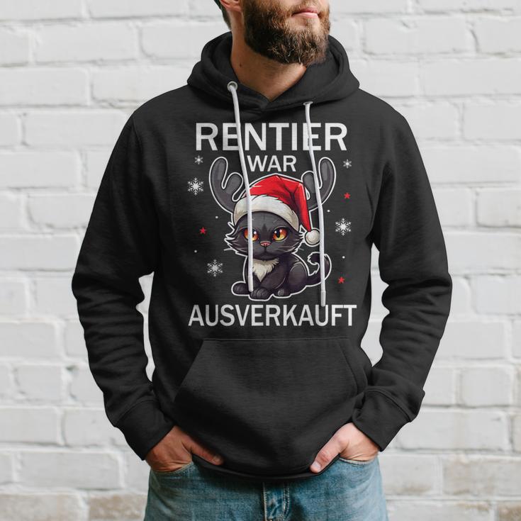 Reindeer Was Out Sold Cats Christmas Kapuzenpullover Geschenke für Ihn