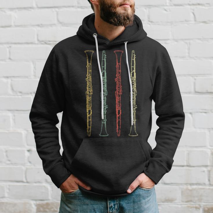 Retro Clarinet Kapuzenpullover Geschenke für Ihn