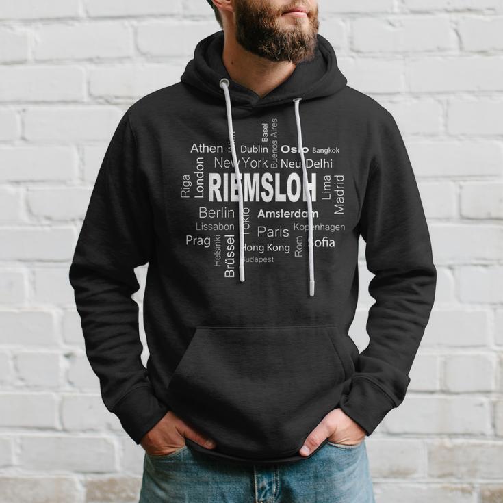 Riemsloh New York Berlin Riemsloh Meine Hauptstadt Kapuzenpullover Geschenke für Ihn