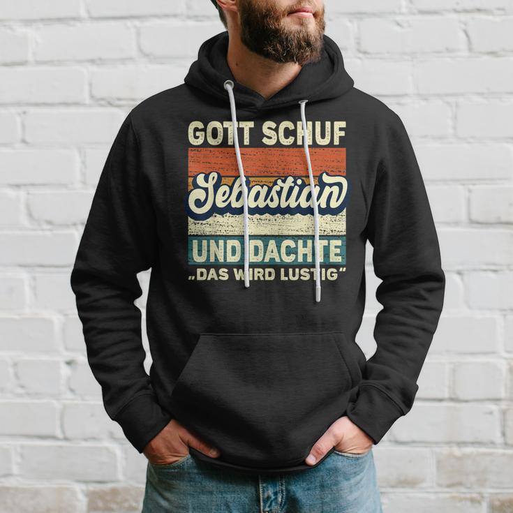 Sebastian Name Saying Gott Schuf Sebastian S Kapuzenpullover Geschenke für Ihn