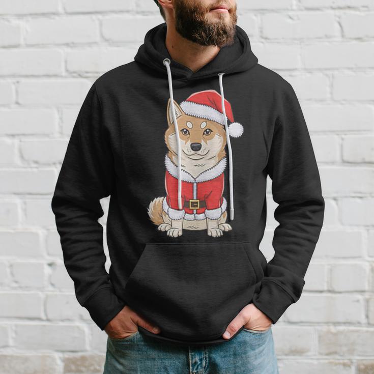 Shiba Inu Santa Claus Christmas Kapuzenpullover Geschenke für Ihn