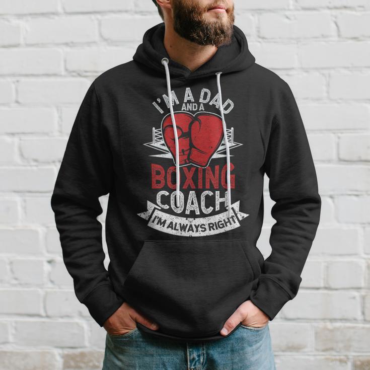 Soy Padre Y Entrenador De Boxeo Boxer Daddy Coaches Día Del Padre Sudadera Regalos para él