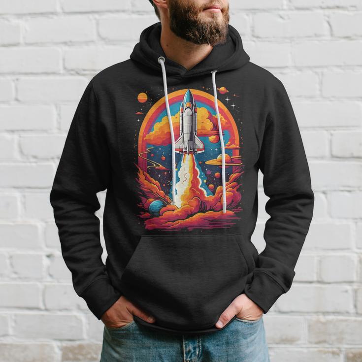 Space Travel With Space Shuttle Rocket Astronaut Dream Kapuzenpullover Geschenke für Ihn