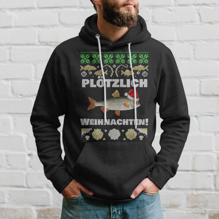 Suötzlich Christmas Fishing Plötz Red Eye Fish Kapuzenpullover Geschenke für Ihn