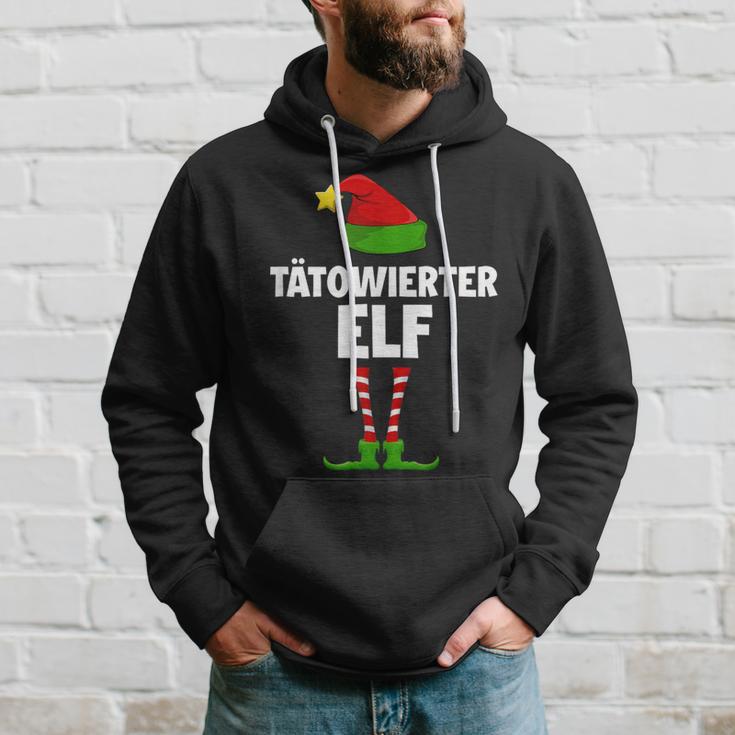 Tattooed Elf Partner Look Elves Family Outfit Christmas Kapuzenpullover Geschenke für Ihn