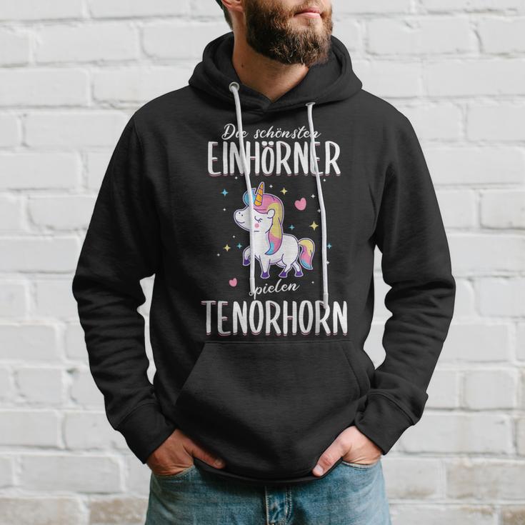 Tenor Horn Tenor Hornist Unicorn Slogan Idea Kapuzenpullover Geschenke für Ihn