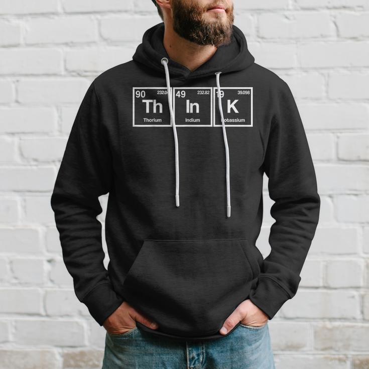 Think Periodic Table Chemistry Physics Geek Nerd Kapuzenpullover Geschenke für Ihn