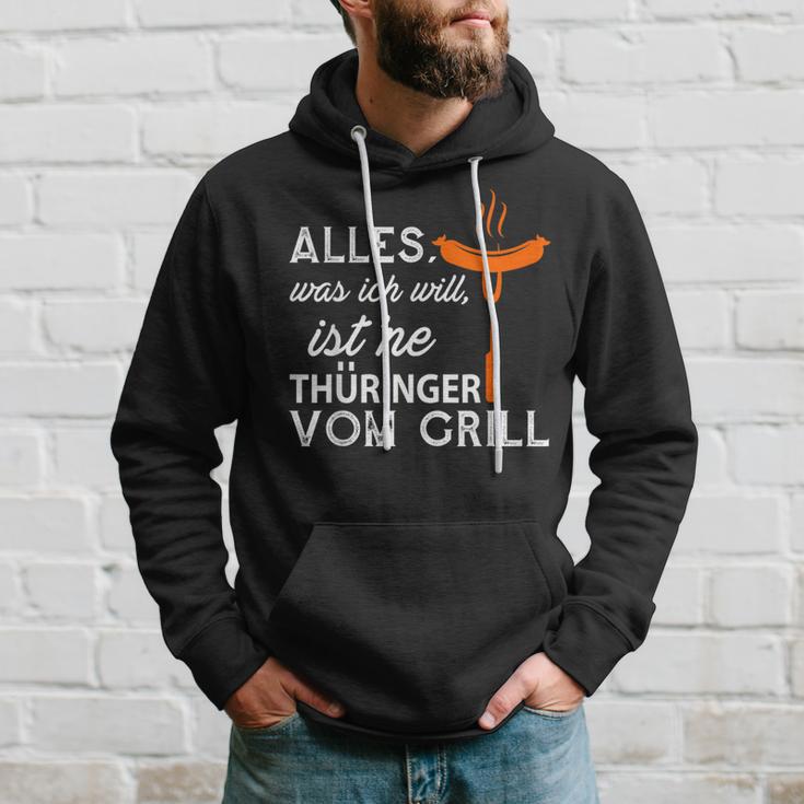 With Thuringerom Grill Grillfest Kapuzenpullover Geschenke für Ihn