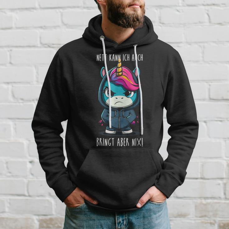 With Unicorn Saying Kapuzenpullover Geschenke für Ihn