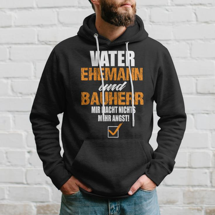 Vater Ehemann Und Bauherr Bauherr Hausbau Bauherr Kapuzenpullover Geschenke für Ihn