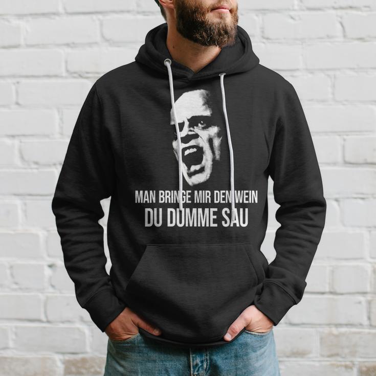 Vino Fun Man Bringe Mir Den Wein Du Dumme Sau X Choleriker Kapuzenpullover Geschenke für Ihn