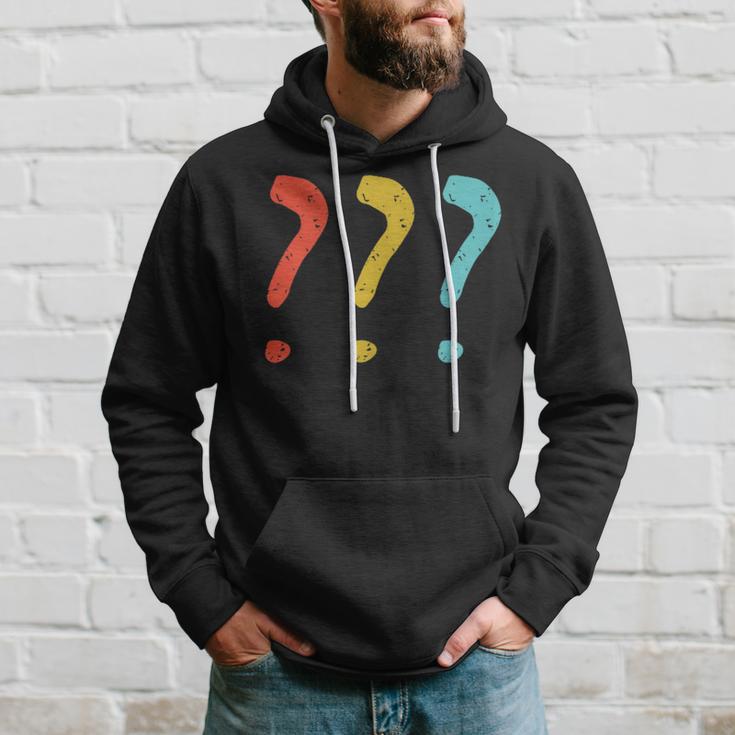 Vintage Question Mark Kapuzenpullover Geschenke für Ihn