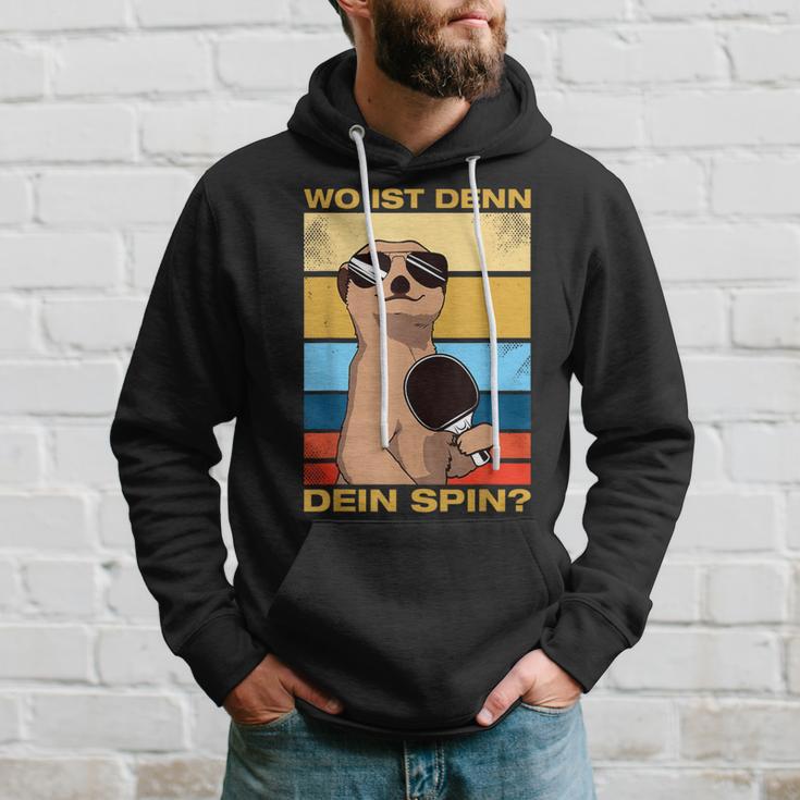 Where's Dein Spin Table Tennis Table Tennis Player Kapuzenpullover Geschenke für Ihn