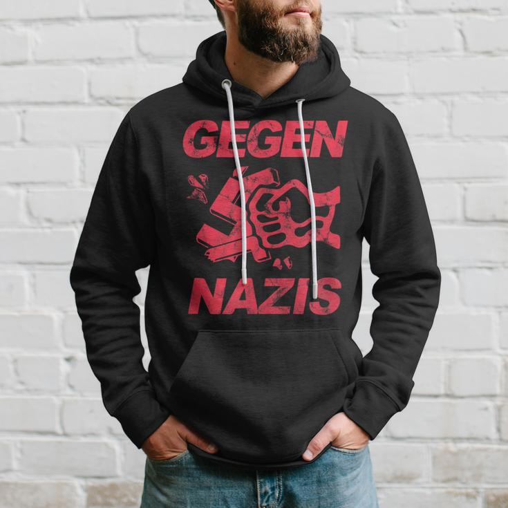 Zeichen Setzen Gegen Rechts Gegen Nazisintage Kapuzenpullover Geschenke für Ihn