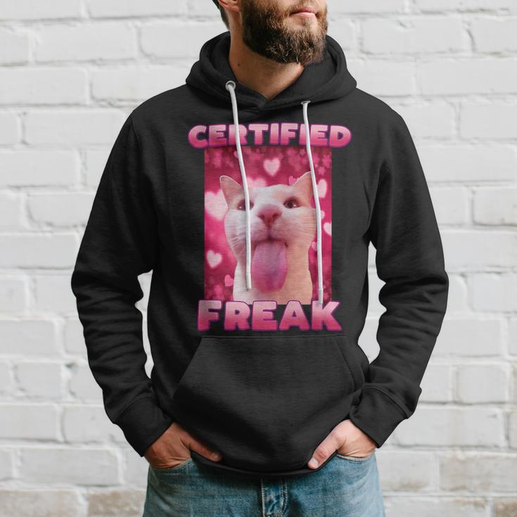 Zertifiziertes Freak Cat Meme Kapuzenpullover Geschenke für Ihn