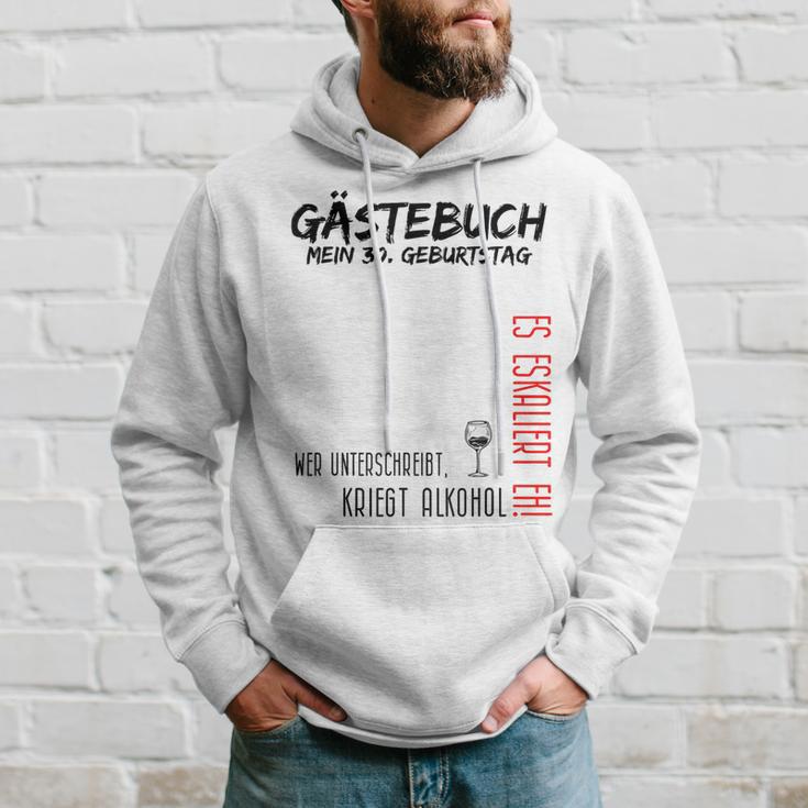 My 30Th Birthday And The Guest Book Kapuzenpullover Geschenke für Ihn