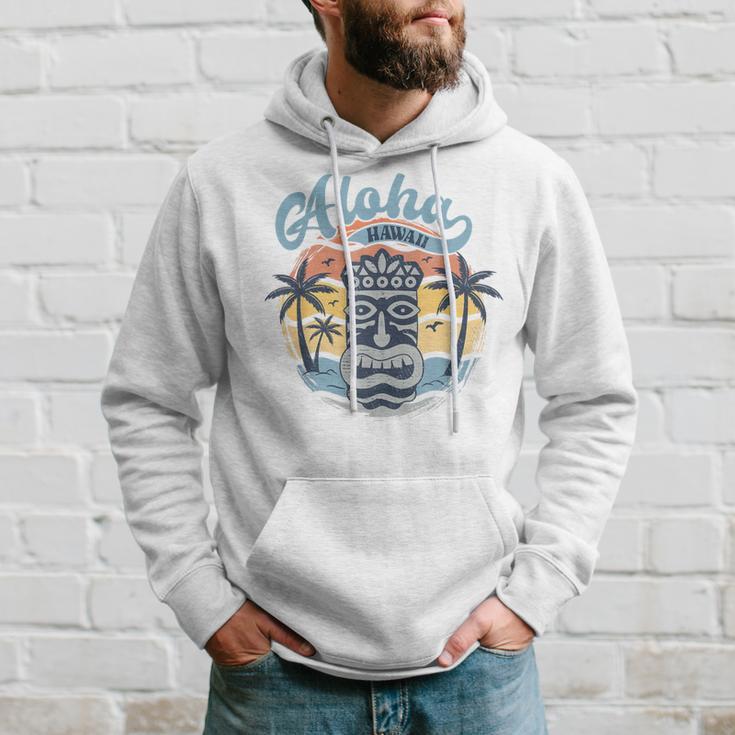 Aloha Hawaii Retro Sunset Tiki Hawaii Beachintage Kapuzenpullover Geschenke für Ihn