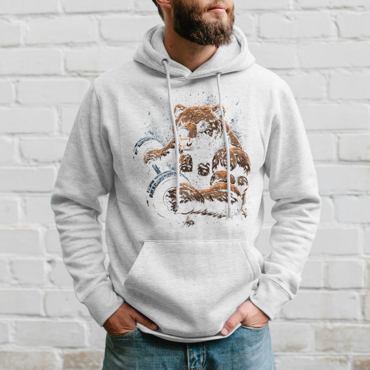 Bear Gym Fitness Backprint Kapuzenpullover Geschenke für Ihn