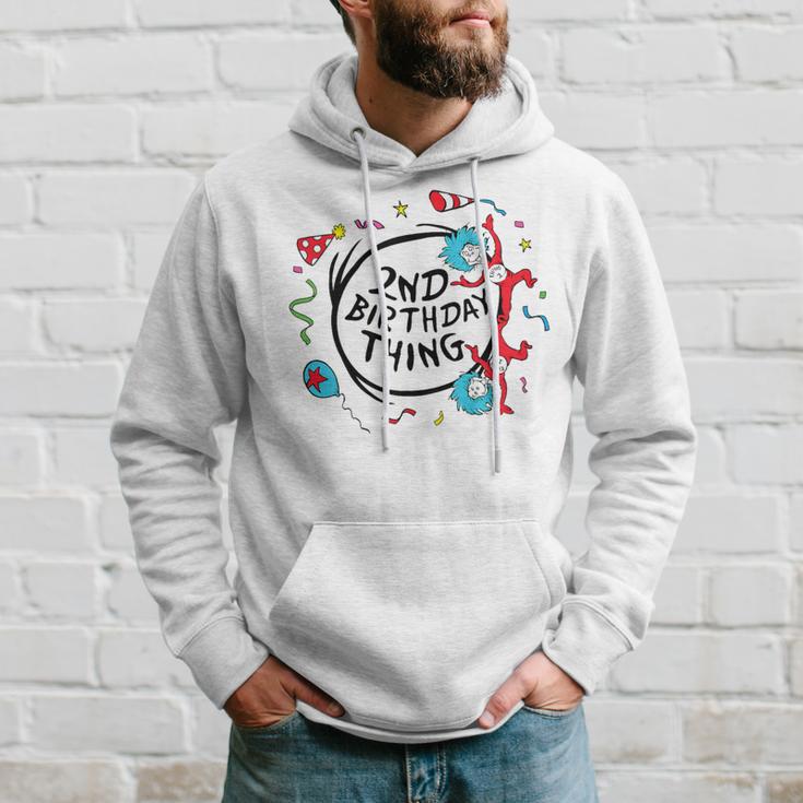 Dr Seuss 2Nd Birthday Thing Gray Kapuzenpullover Geschenke für Ihn