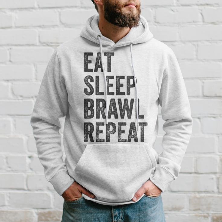 Eat Sleep Brawl Repeat Brawler ideo Player Gray Kapuzenpullover Geschenke für Ihn