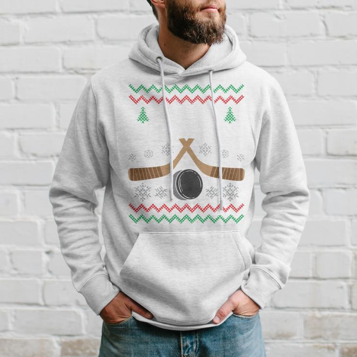 Happy Hockeydays Ice Hockey Fan Ugly Christmas Sweater Kapuzenpullover Geschenke für Ihn