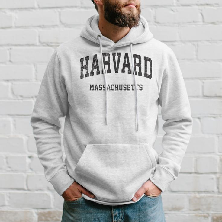 Harvard Massachusetts Maintage Athletic Sports Gray Kapuzenpullover Geschenke für Ihn