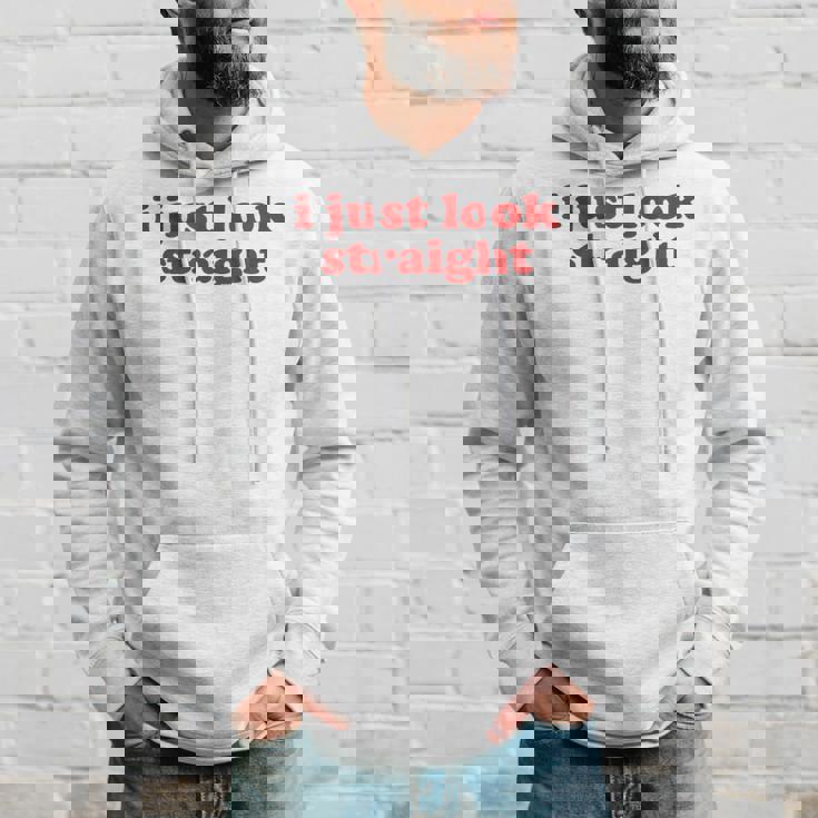 I Just Look Straight Y2k Aesthetic Sudadera Regaloses