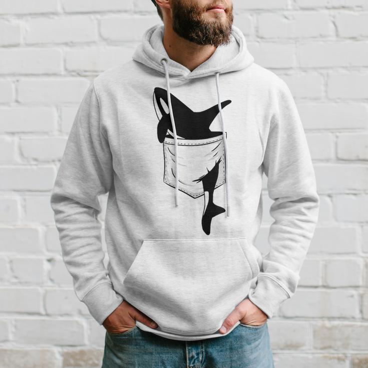 Casual Killer Whale Orca In Your Pocket Blue Kapuzenpullover Geschenke für Ihn