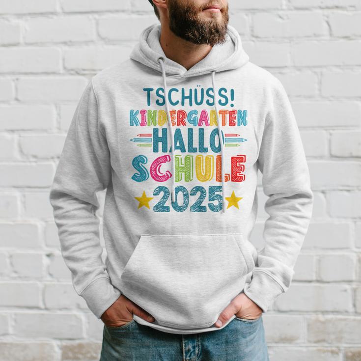 Kinder Tschüss Kindergarten Hallo Schule 2025 Lustig Kita Abgänger Kapuzenpullover Geschenke für Ihn