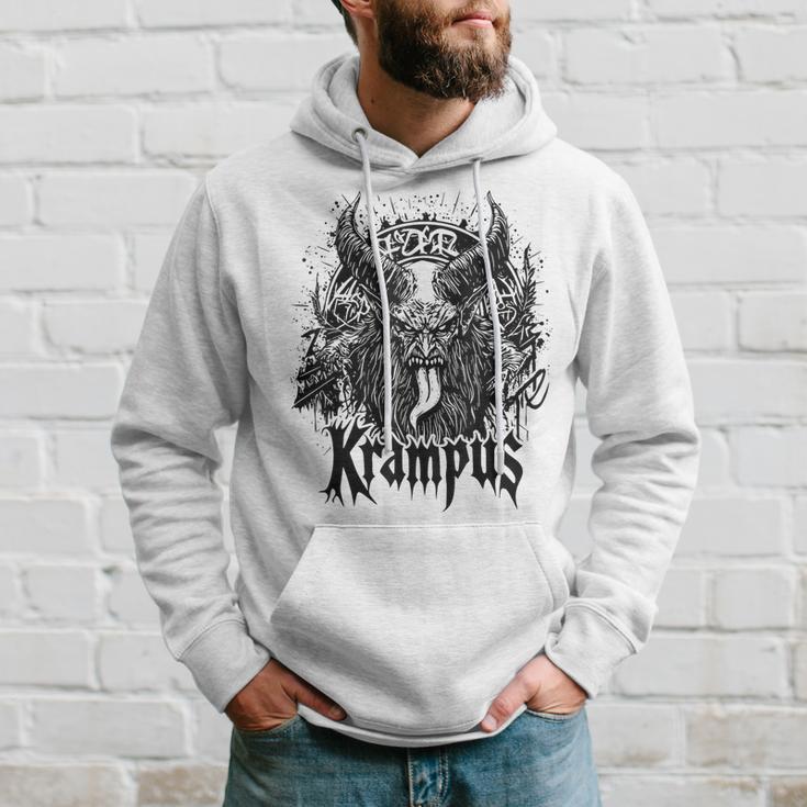 Kramperl Perchten Knecht Ruprecht Christmas Demon Krampus Gray Kapuzenpullover Geschenke für Ihn