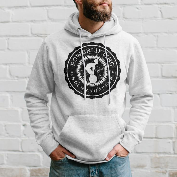 Powerlifting Hochkrüppeln Powerlifter Gray Kapuzenpullover Geschenke für Ihn