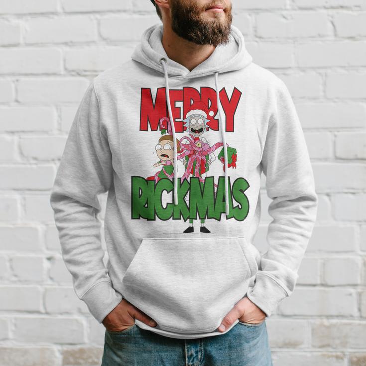 Rick & Morty Merry Rickmas Blue Kapuzenpullover Geschenke für Ihn