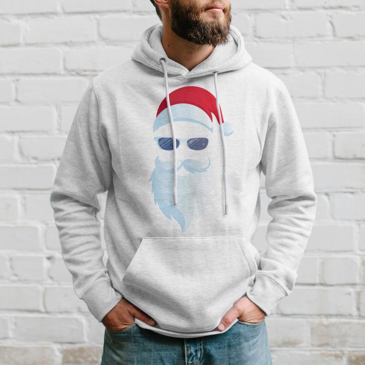 Santa Claus Sunglasses Christmas Santa Claus Long-Sleeved Kapuzenpullover Geschenke für Ihn