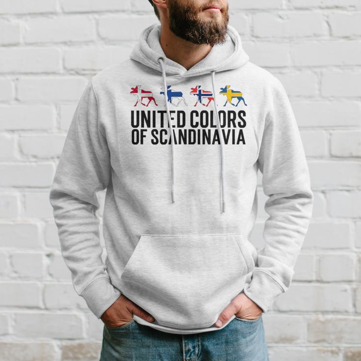 Scandinavia Flags Sweden Norway Denmark Finland Kapuzenpullover Geschenke für Ihn