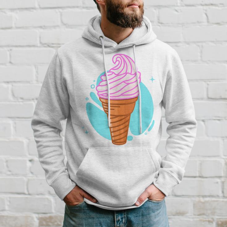 Soft Ice Cream In The Waffle Summer Ice Cream S Kapuzenpullover Geschenke für Ihn