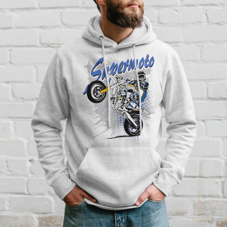 Sweat à Capuche Supermotard Moto Cross Enduro - Idéal Pour Fans De Supermoto