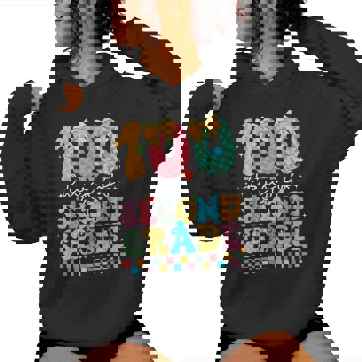 100 Days Of Second Grade 100Th Day Of School 2Nd Grade Women Hoodie